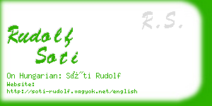 rudolf soti business card